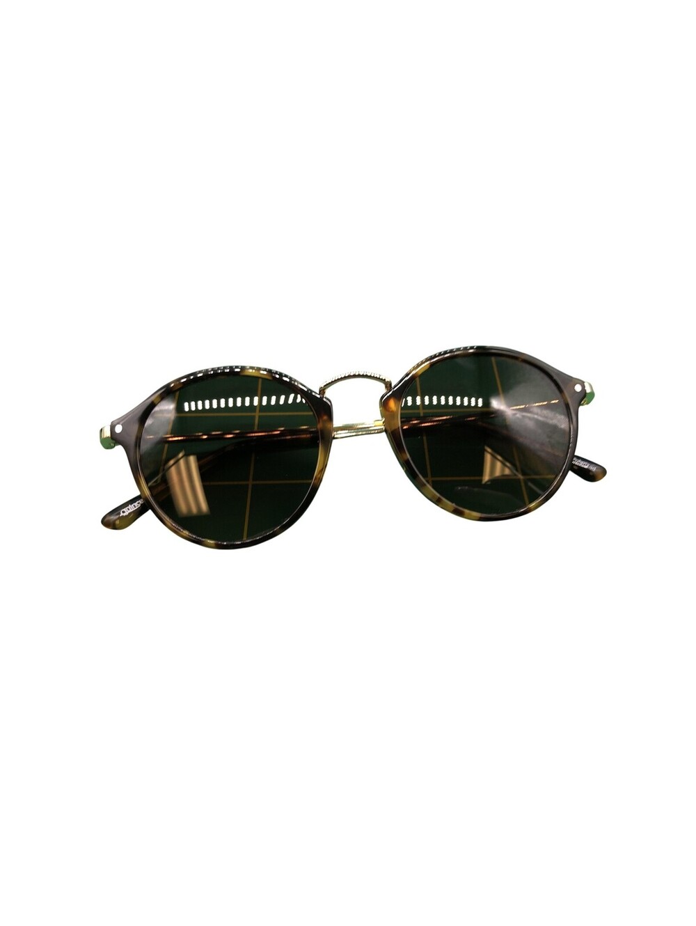 Quince Sunglasses Womens One Size Brown Tortoise Shell Round Tinted Lenses